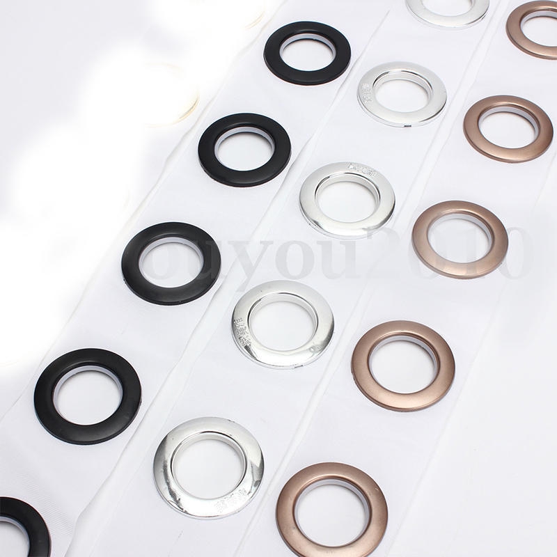 8pcs Round Eyelet Ring Curtain Plastic Accessories Home Decoration
