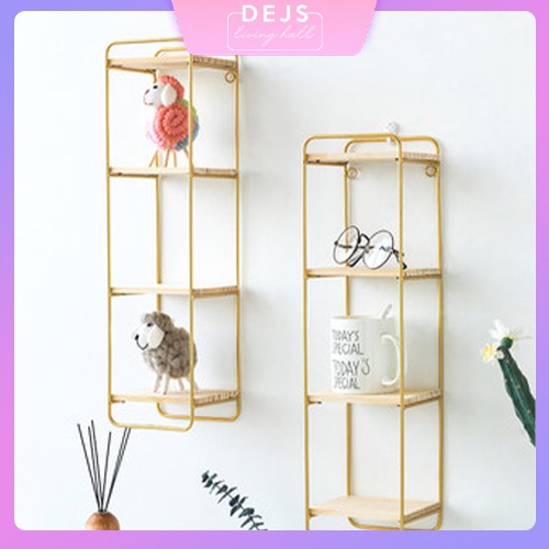 Ready stock in Malaysia Decoration Shelf Rack Gold Colour 