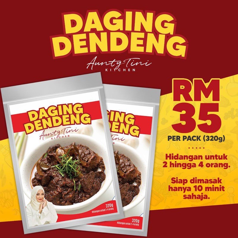 Buy Ready Stock Shah Alam Daging Dendeng By Aunty Tini Kitchen Rendang Sedap Seetracker Malaysia