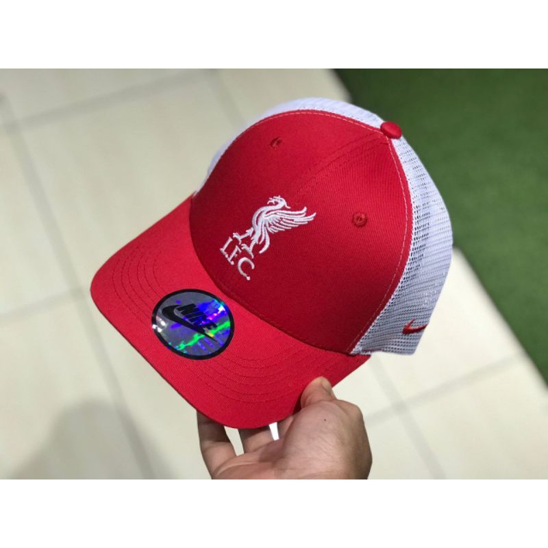 lfc nike adults red trucker cap
