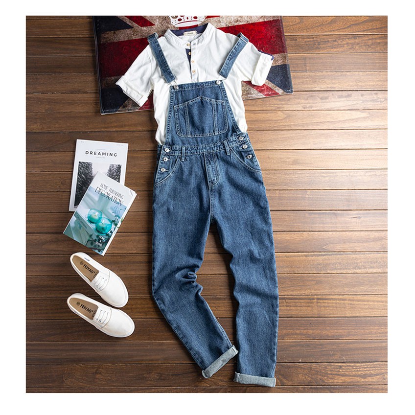 blue jean coveralls