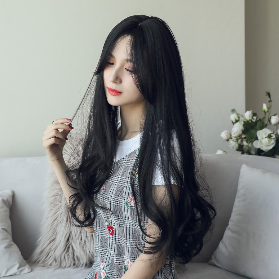 Synthetic Hair Wig Chinese Curly Wig Female Medium Hair Girl