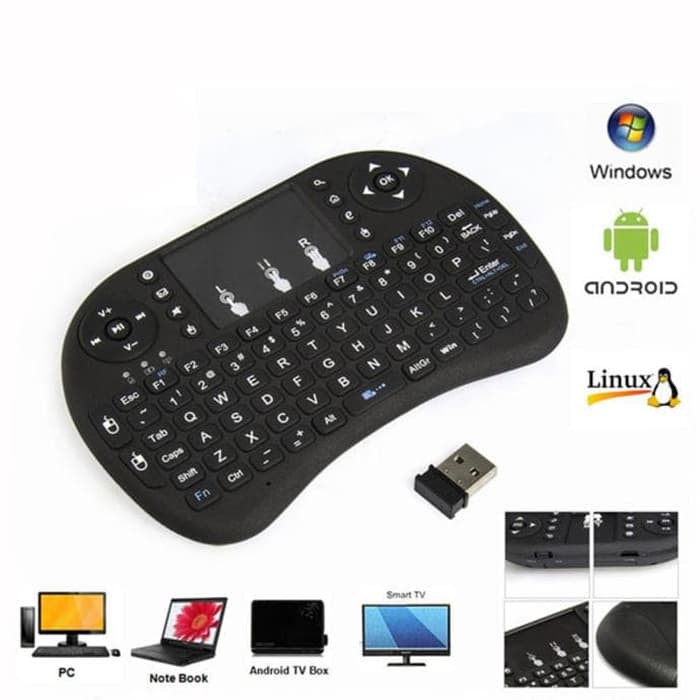 Rii I8 Wireless Mini Keyboard Mouse Touchpad With Backlight for PC Smart TV Ps4