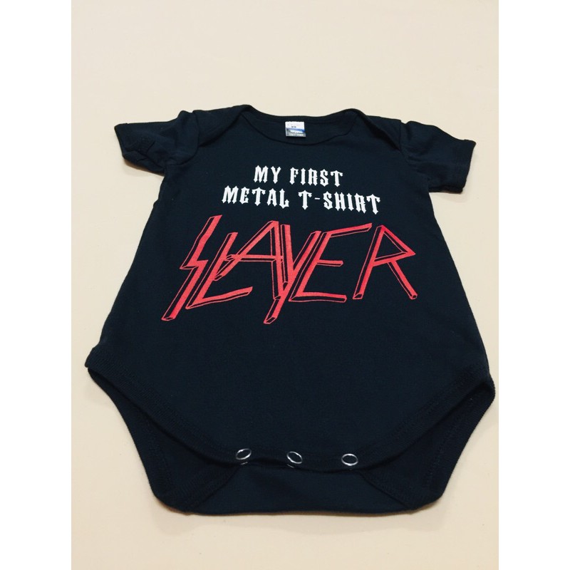 SLAYER BAND MY FIRST METAL T-SHIRT BABY 