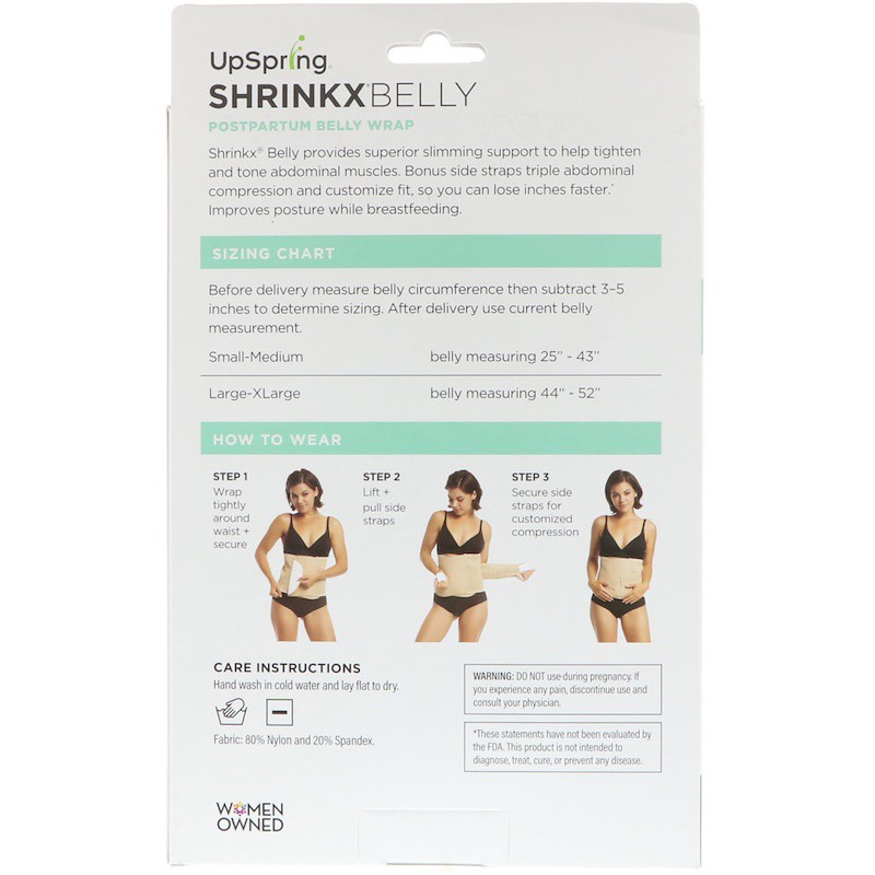 upspring shrinkx belly postpartum belly band