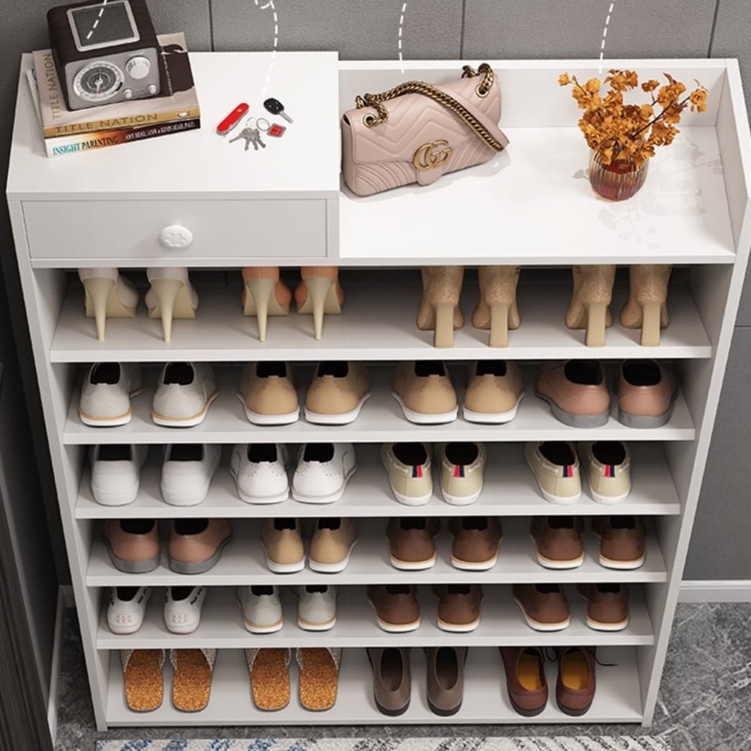 Finsso: Calix Wooden Shoe Rack / Shoe Cabinet /Rak Kasut