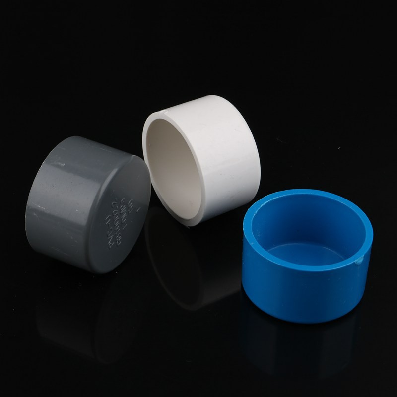 2pcs PVC End Cap PVC Pipe Fittings 20mm 25mm 32mm 40mm 50mm Water Pipe