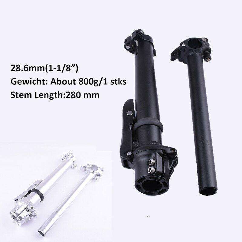 Folding Bike Adjust Stem 11/8" 6061Aluminum Bicycle Handlebar