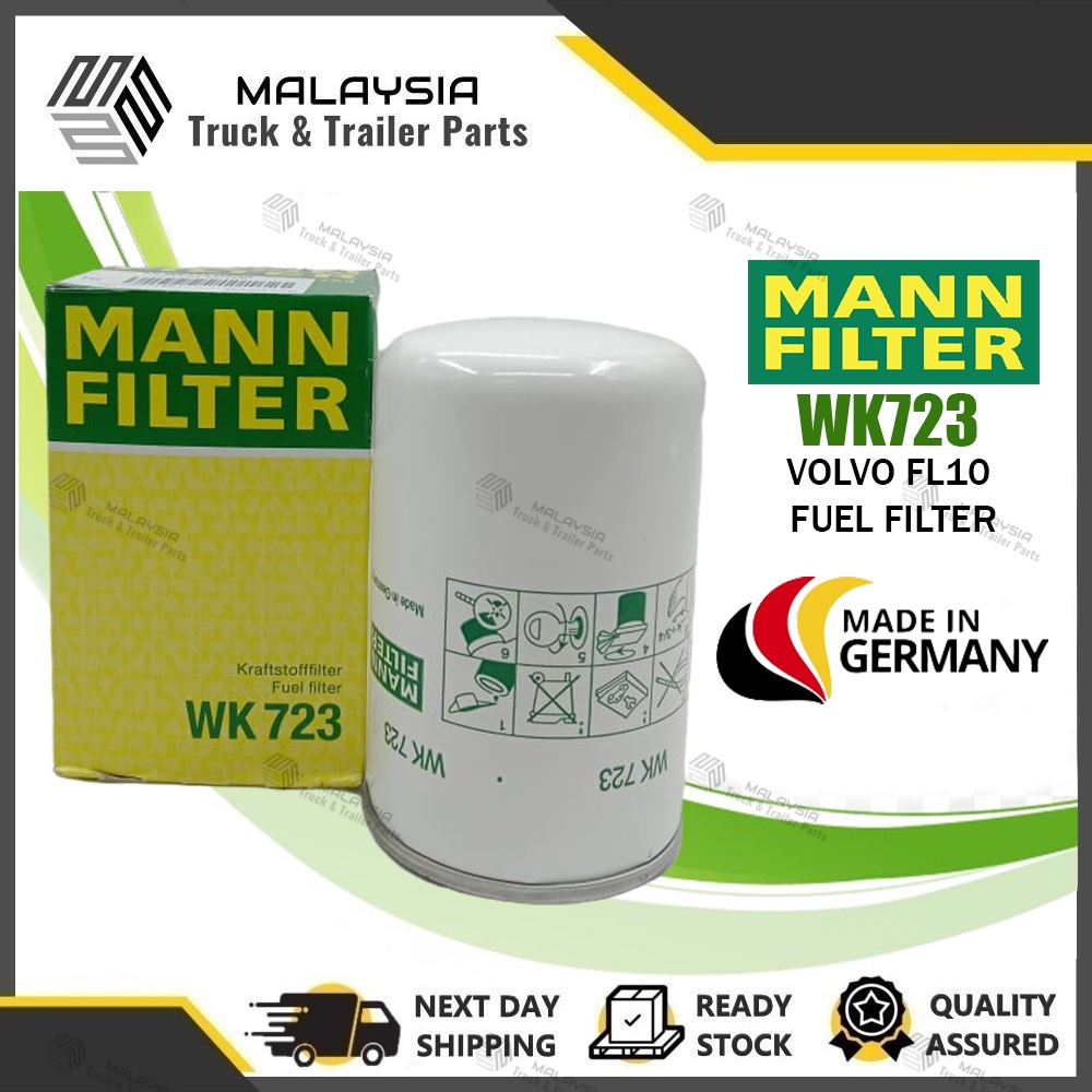 VOLVO TRUCK LORRY/ LORRI FL10 FUEL FILTER WK723 MANN FILTER (100% ORIGINAL) (WHOLESALE PRICE)