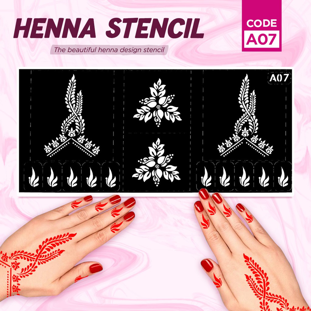 Buy Sticker Corak Inai Henna Stencil A07 Seetracker Malaysia