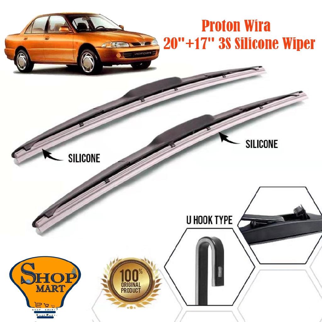 Proton Wira Wiper 3 Sections Mugen Wiper Soft Silicone Wiper Hybrid