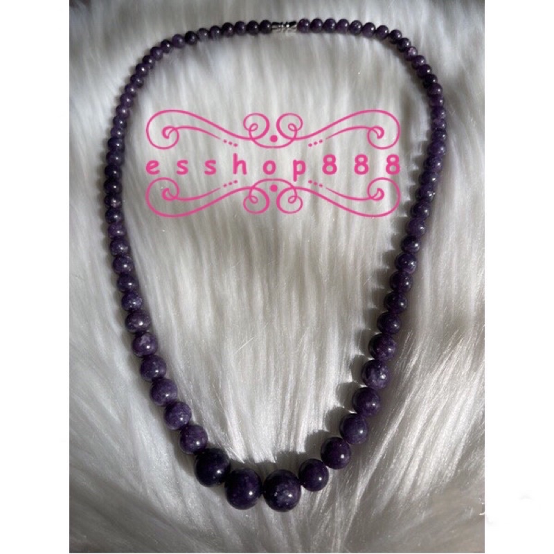 【现货】天然紫梅花碧玺塔项链 Natural Purple Plum Blossom Tourmaline Tower Necklace