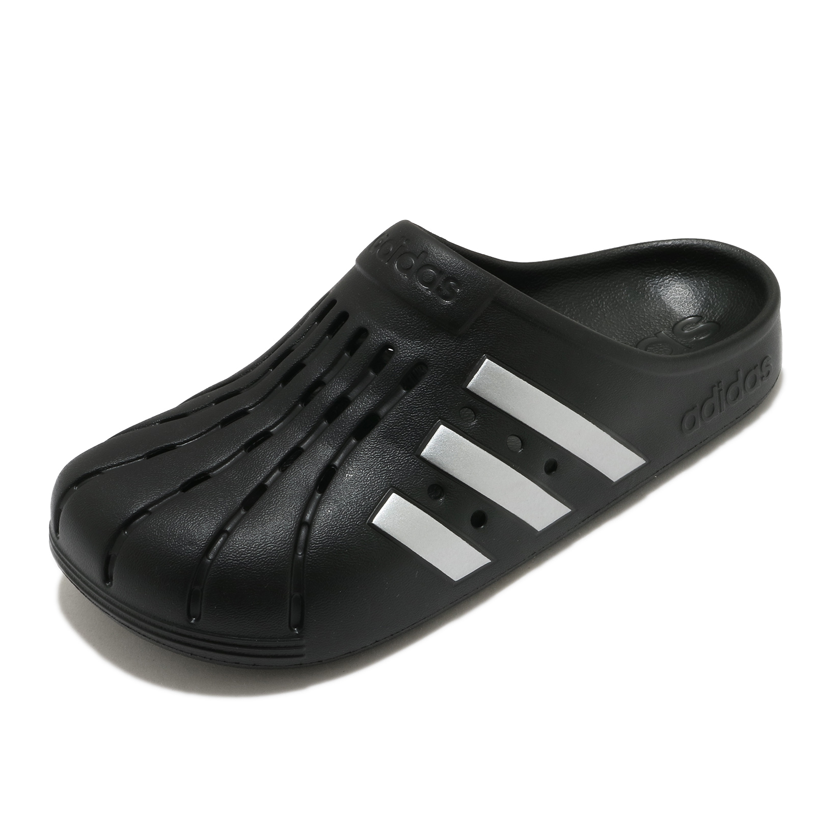 adidas slippers all black