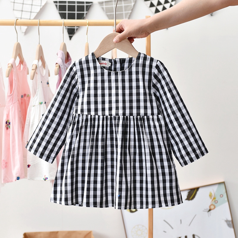 black and white checkered dress toddler