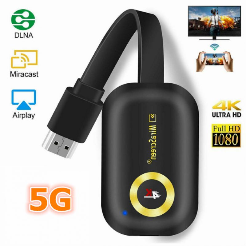 Mirascreen G9 Plus 5G 4K Wi-Fi For DLNA AirPlay HD TV Stick Receiver ...