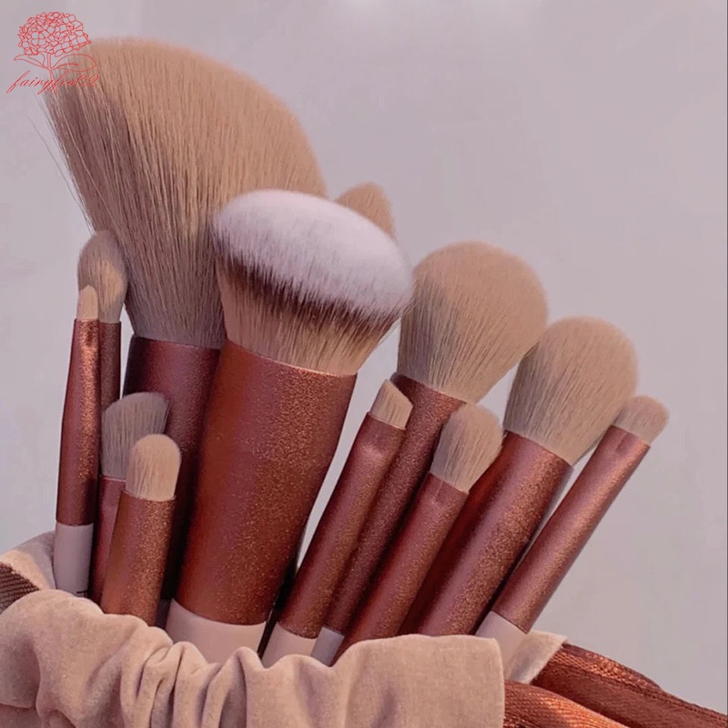 13 Pieces Soft Fluffy Makeup Brushes Set Foundation Blush Powder