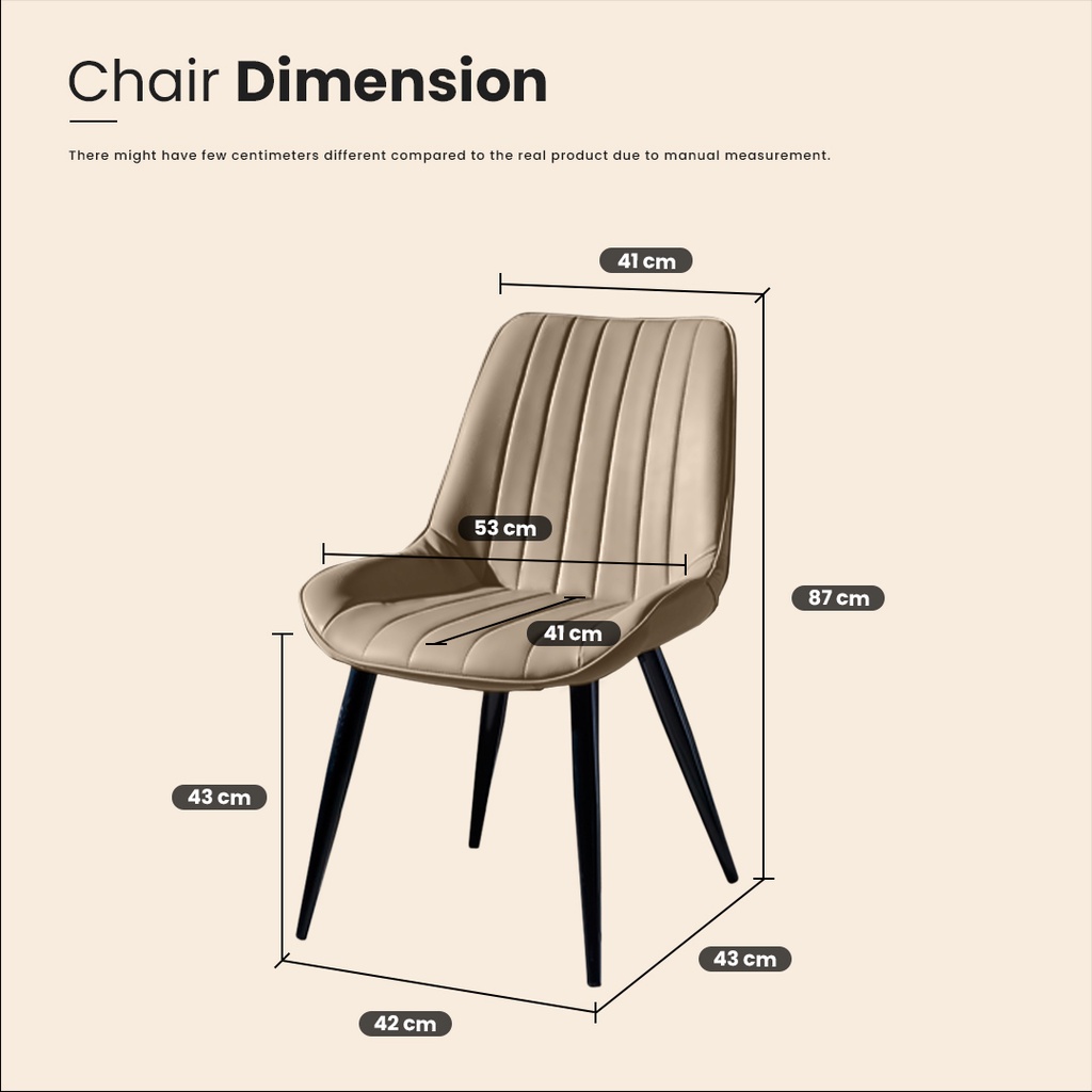 FINSSO : DOOLA NORDIC STYLE DINING CHAIR