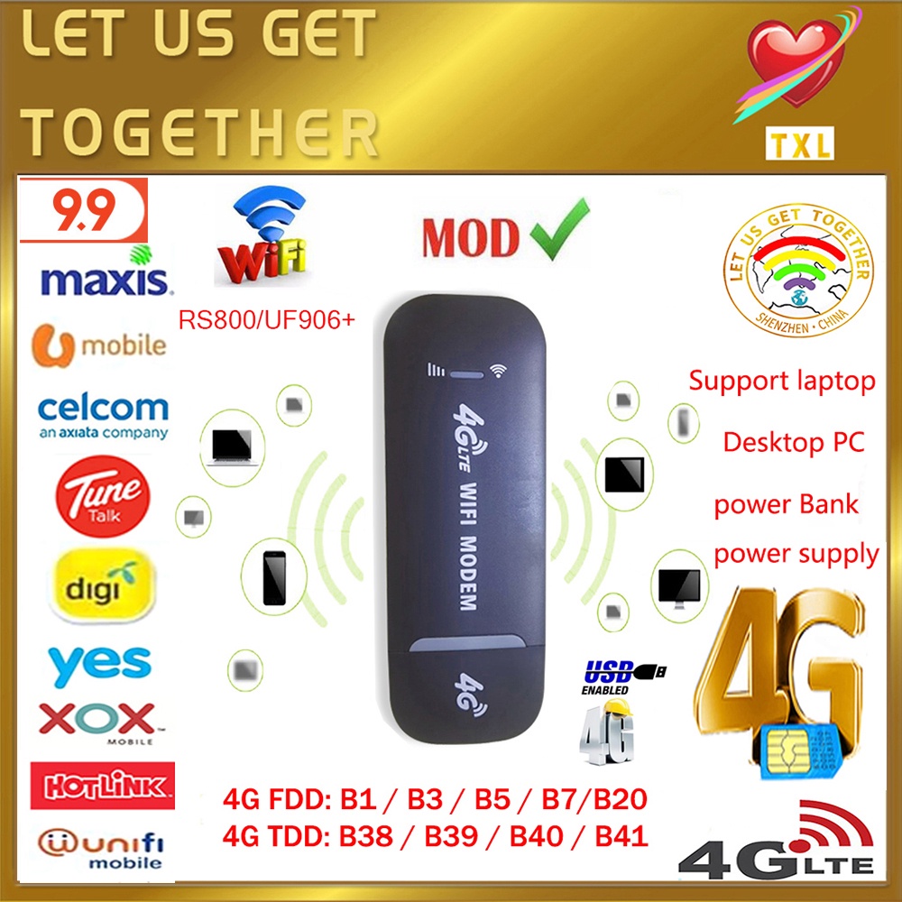 【Modified usb wifi】 4G/LT Portable Mifi unlimited data hotspot wireless ...