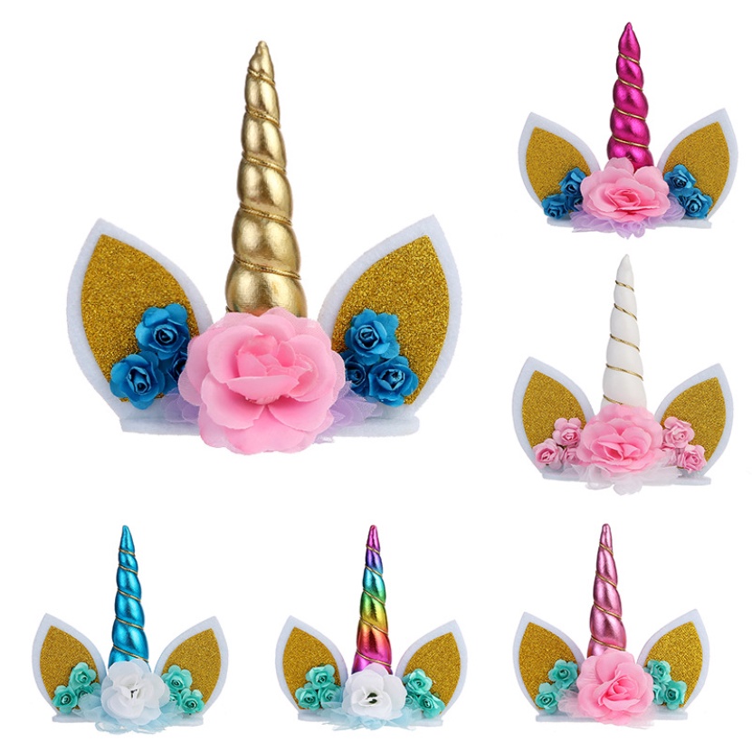 unicorn cake topper handmade unicorn horn cake decoration shopee malaysia