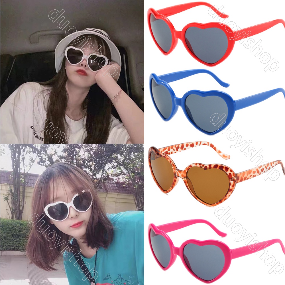 Men's Women's Fashion Summer Funny Love Heart Shape Sunglasses Sun Glasses  Gift | Shopee Malaysia