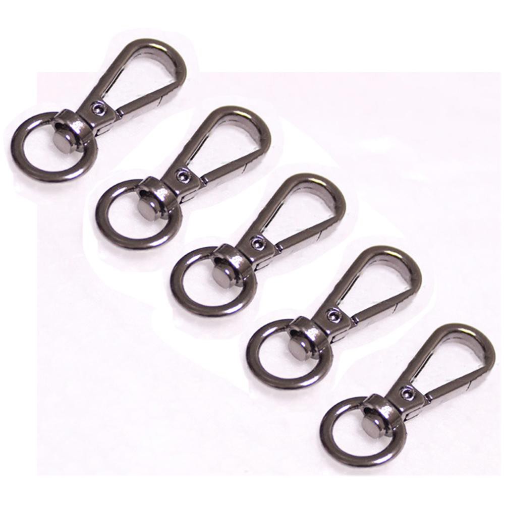 Heart/ Service Metal Swivel Trigger Snap Hooks Dog Swivel Clasps Bag Clasps Lobster Swivel Trigger Clips Removable Key Hanger for Key Chains Small Dog Leashes 5 Pieces