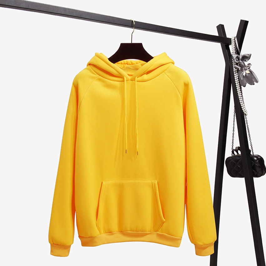 solid yellow hoodie