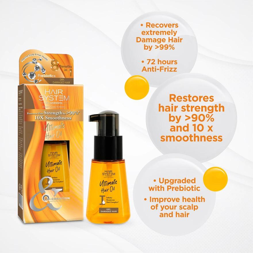 HAIR SYSTEM BY WATSONS Ultimate Hair Oil 70ml (Dry, Damaged Hair