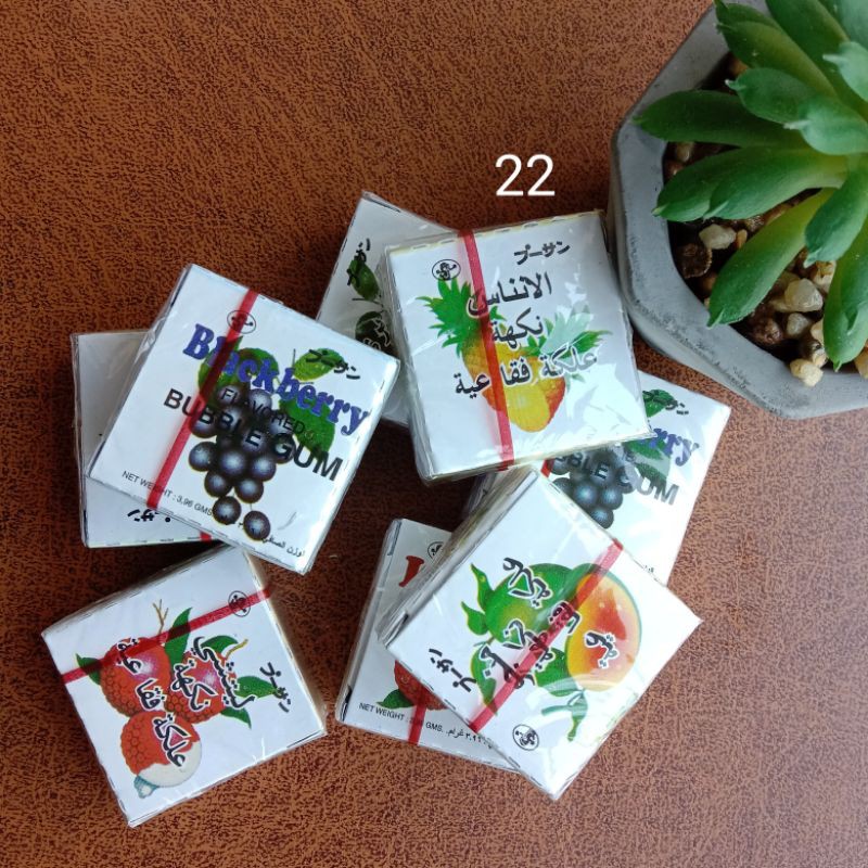 CHEWING GUM KOTAK (1PC) CHEWING GUM JAJAN DULU DULU OLDSCHOOL