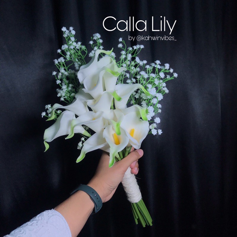 Bunga Tangan Hand Bouquet Calla Lily Shopee Malaysia