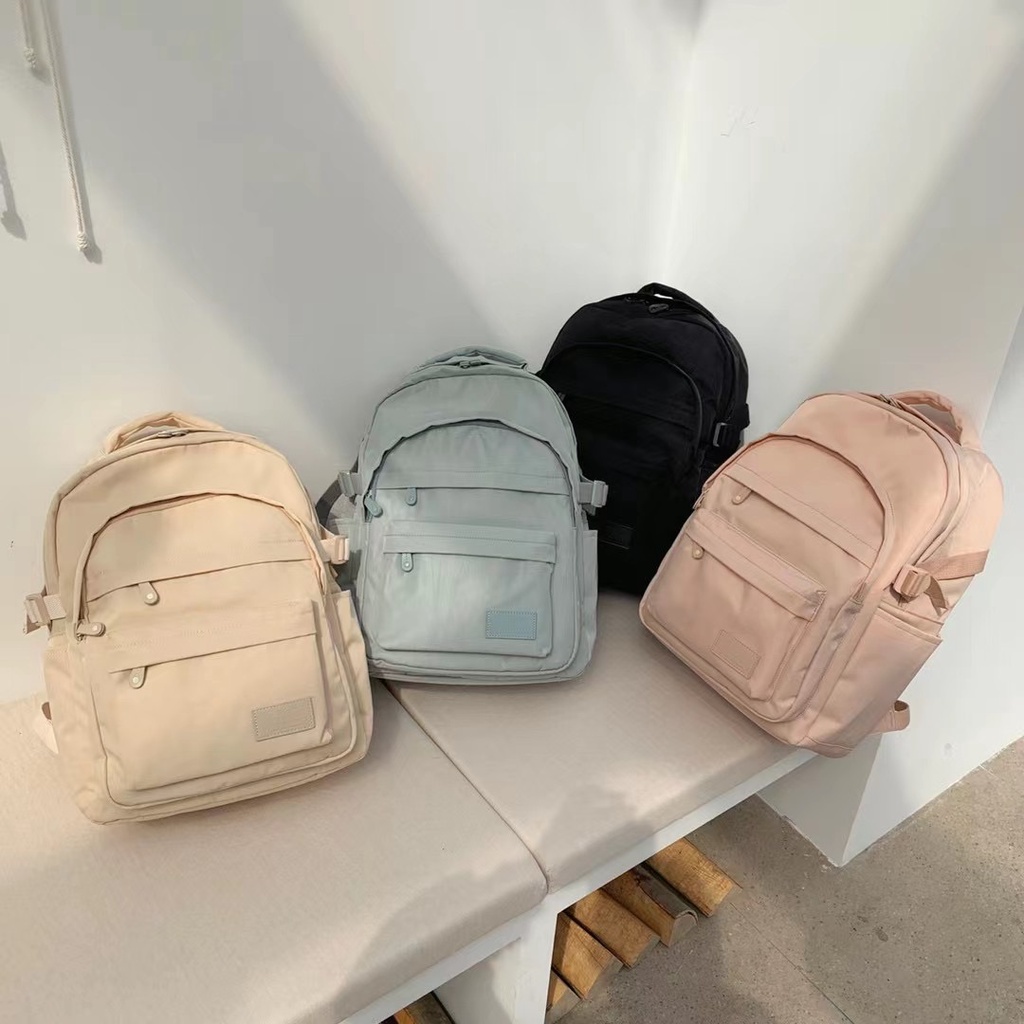 READY STOCK Nylon Backpack Laptop Bag | Shopee Malaysia