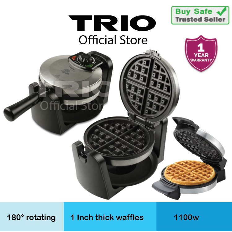 Trio TWM-85 Waffle Maker - Silver