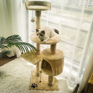 Buy ▫❁Cat climbing frame, cat litter, one cat tree, small solid 