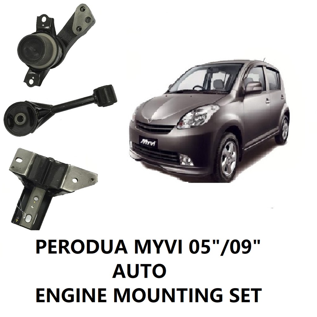 PERODUA MYVI 1.0 1.3 20052009 ENGINE MOUNTING SET AUTO Shopee Malaysia