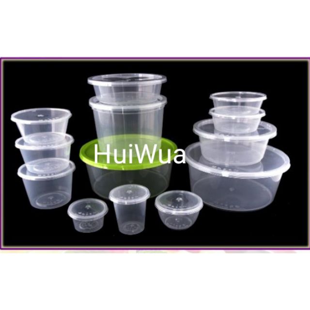 Cb Ware 10pcs R4 R8 R12 R16 R225 R25 R30 Chunbe Round Microwave Food Container With Lid Tupperware Kotak Plastik Bahulu Shopee Malaysia