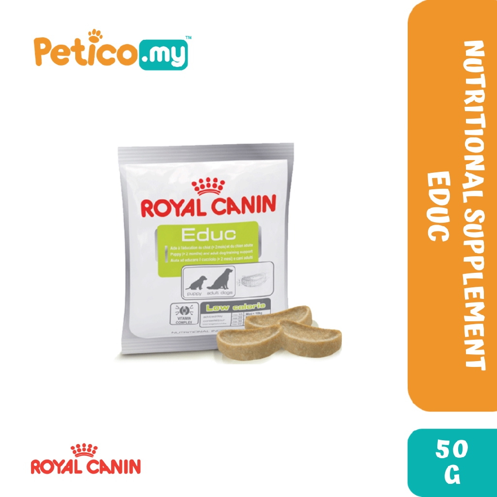 Royal Canin EDUC Nutritional Supplement 50G Low Calorie Training Treats Shopee Malaysia