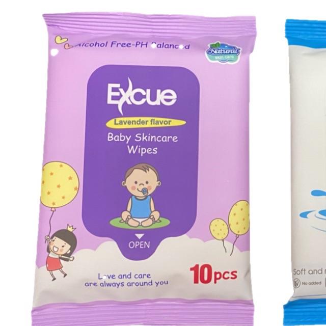 Excuse Wet Wipes Tissue 10 S Pack Tisu Basah Shopee Malaysia