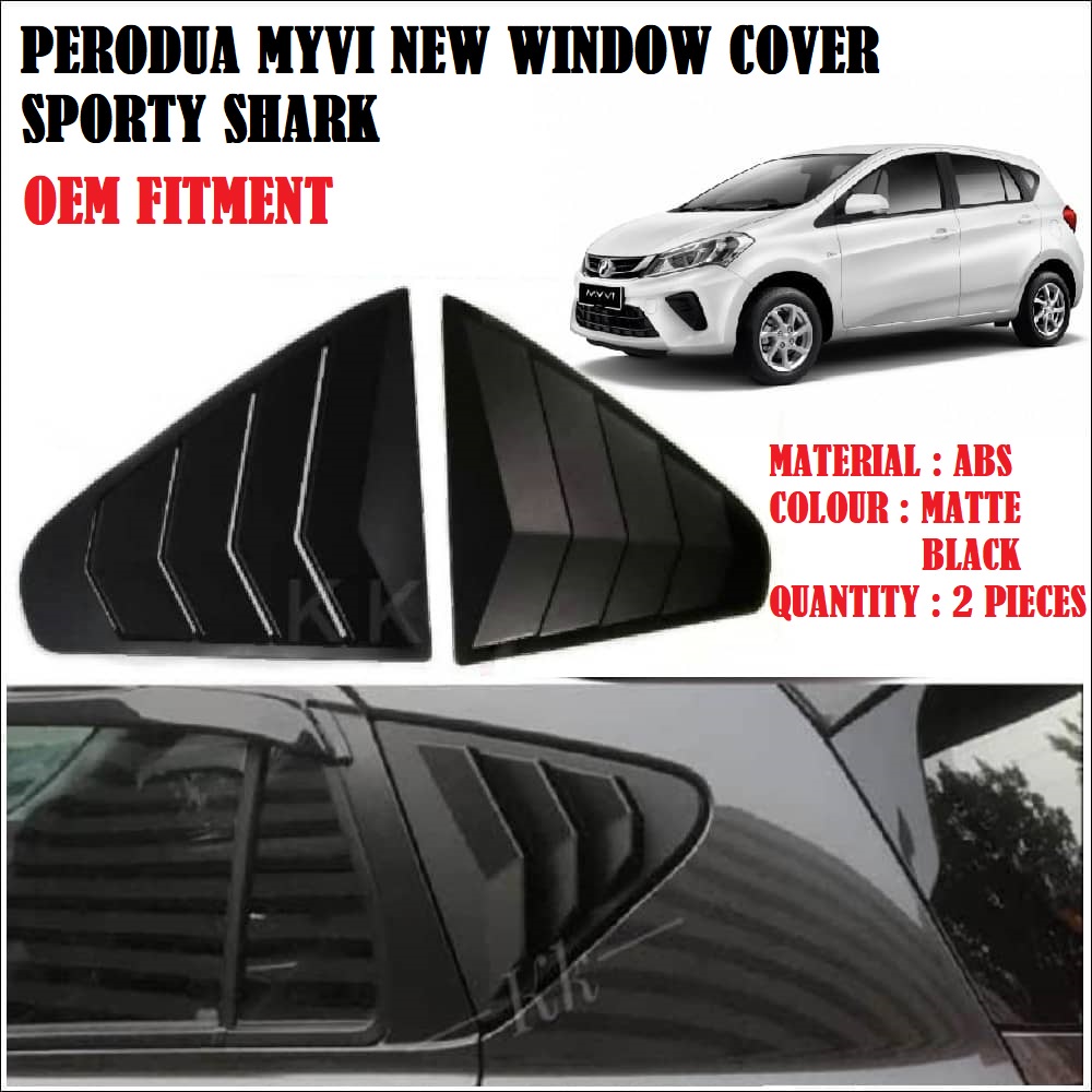 Perodua Myvi Window Cover Car Window Cover Mustang Shark Louver Car