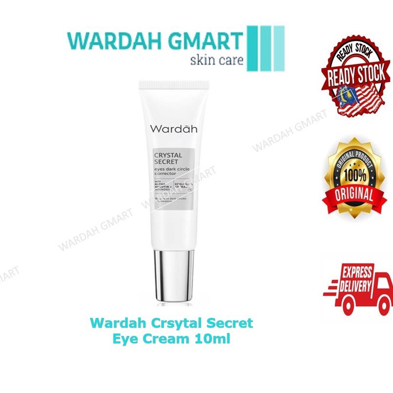 Wardah Crystal Secret Brightening Eye Cream 10ml [Ready Stock] | Shopee ...