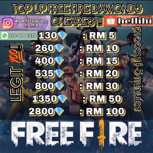 Diamond ff topup Free Fire