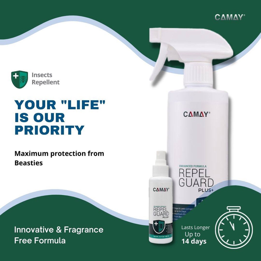 Repel Guard Plus 100ml / 500ml Spray Serangga Kamitetep Pepijat Kutu ...