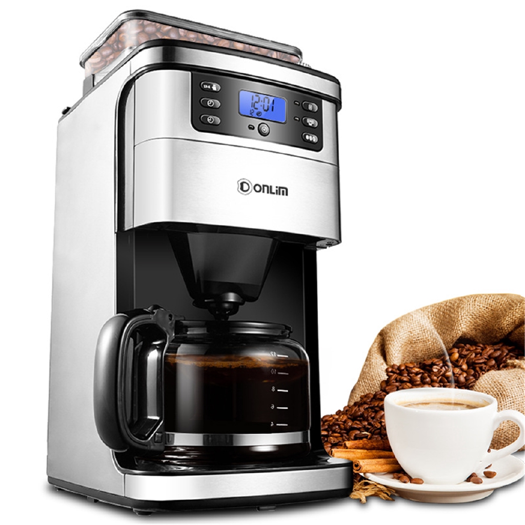 ☎Donlim DLKF4266 220V 900W 1.5L Fully Automatic Espresso Coffee Maker
