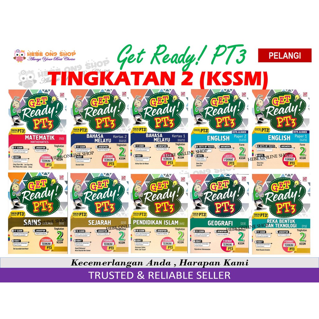 Buy BUKU LATIHAN TINGKATAN 2 (2021)  GET READY PT3 TINGKATAN 2 PELANGI