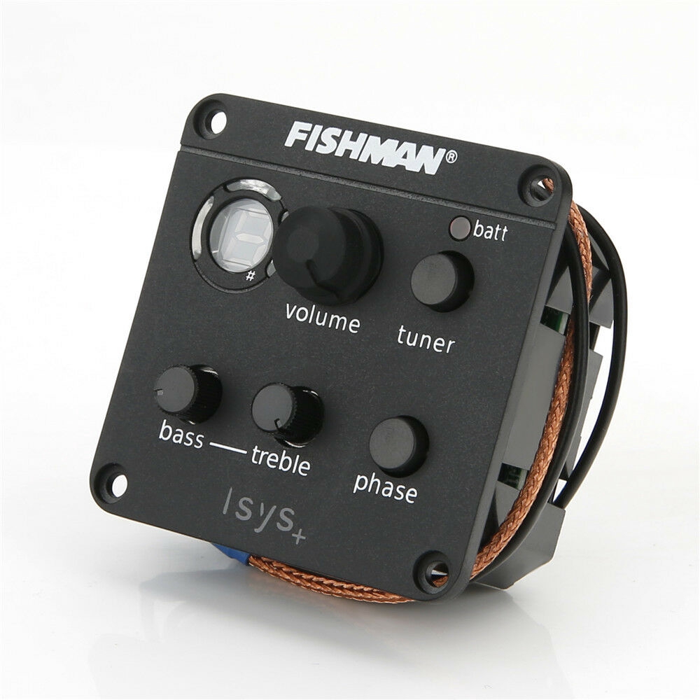 1x FISHMAN ISYS+ Acoustic Guitar Pickup Piezo onboard Preamps EQ Tuner