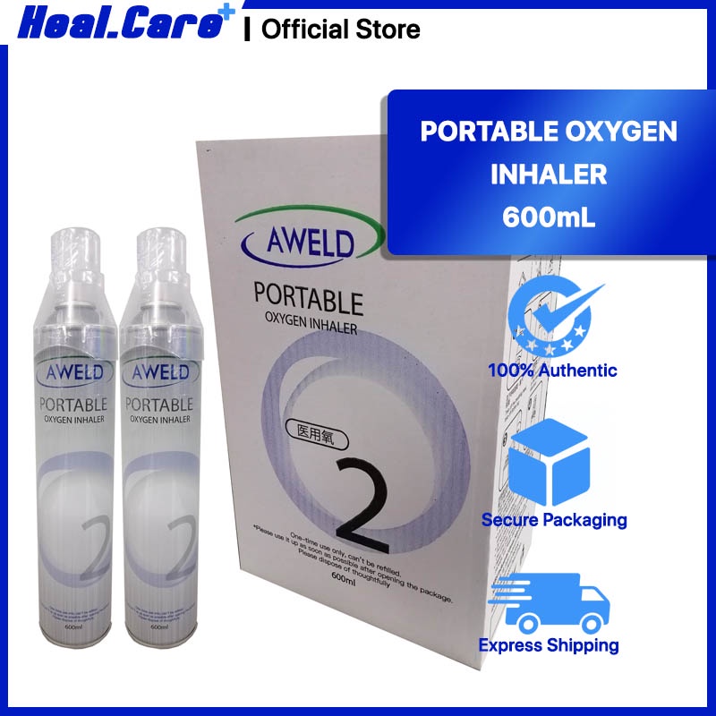 READY STOCK AWELD 600ML Portable Oxygen Tank Inhaler for Home, Medical