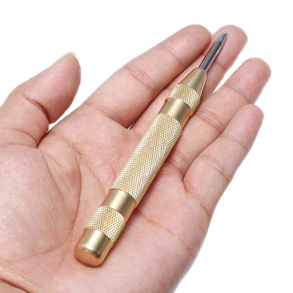 5'' Automatic Center Pin Punch Strike Spring Loaded Marking Starting Holes Tool