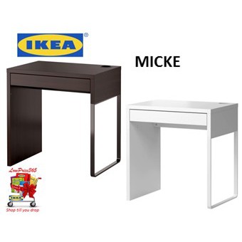 Ikea Micke Desk Black Brown White Shopee Malaysia