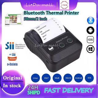 Bluetooth thermal receipt printer 58mm portable cash register, can be used for restaurant/retail/Mesin Resit Jualan SRS
