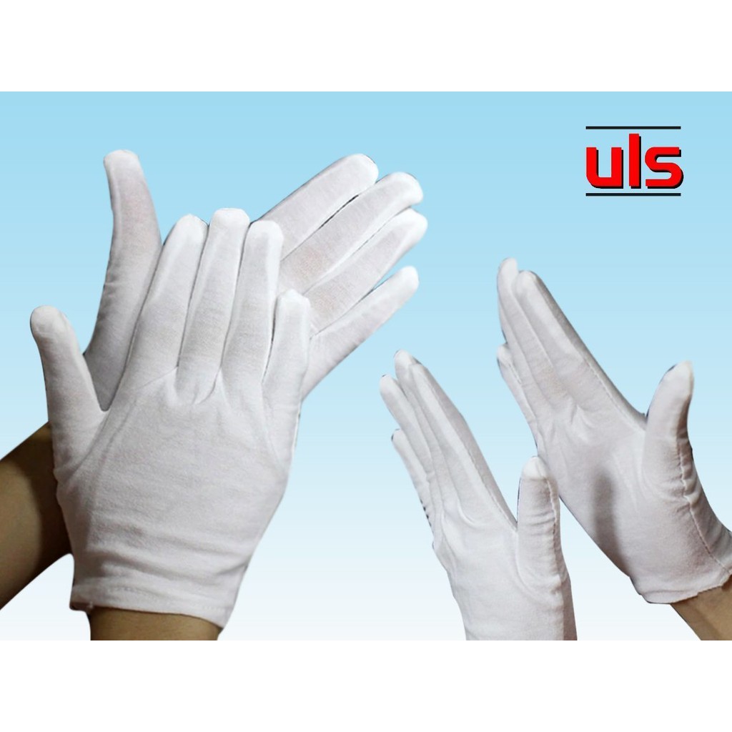 [10 Pairs] 100% Cotton Glove_White glove checking QC QA inspection ...