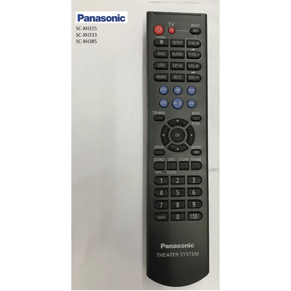 PANASONIC HOME THEATER REMOTE CONTROL *ORIGINAL*SC-XH315 /XH333 /XH385 ...