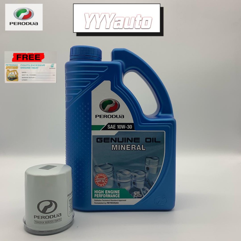 PERODUA 10W30 Engine Oil (3L) 5000KM VIVA KELISA KENARI 